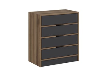 Byrå Munna 70 cm - Valnöt/Antracit - Förvaring - Förvaringsmöbler - Byrå