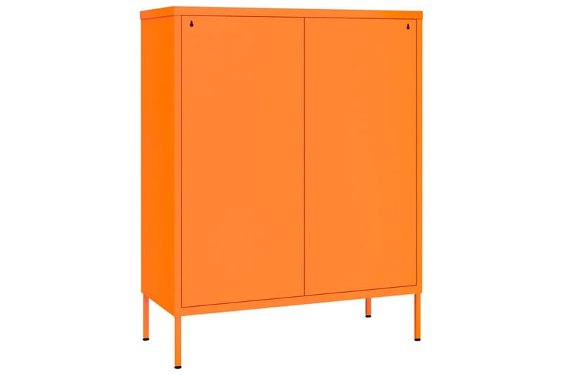 Byrå orange 80x35x101,5 cm stål - Orange - Byrå - Hallbyrå - Hallförvaring
