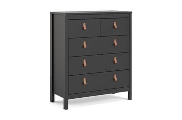 Byrå Osterholm 5 Lådor 38x82 cm - Svart/Natur - Förvaring - Förvaringsmöbler - Byrå