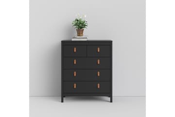 Byrå Osterholm 5 Lådor 38x82 cm - Svart/Natur - Förvaring - Förvaringsmöbler - Byrå