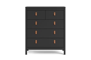 Byrå Osterholm 5 Lådor 38x82 cm - Svart/Natur - Förvaring - Förvaringsmöbler - Byrå