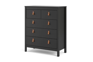 Byrå Osterholm 5 Lådor 38x82 cm - Svart/Natur - Förvaring - Förvaringsmöbler - Byrå