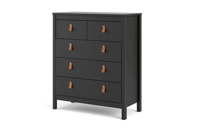 Byrå Osterholm 5 Lådor 38x82 cm - Svart/Natur - Förvaring - Förvaringsmöbler - Byrå