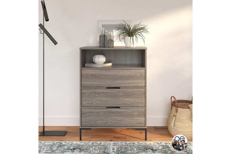 Byrå Rayburn Grå - Dorel Home - Förvaring - Förvaringsmöbler - Byrå - Hallbyrå
