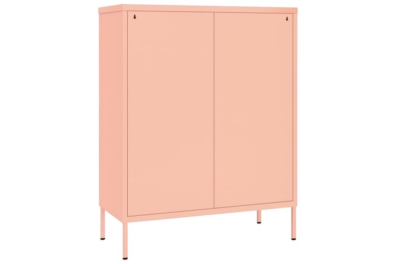 Byrå rosa 80x35x101,5 cm stål - Rosa - Byrå - Hallbyrå - Hallförvaring