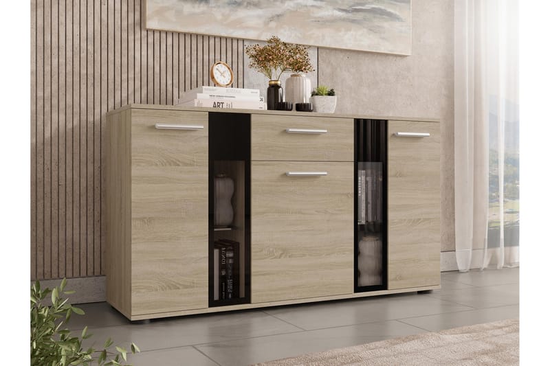 Byrå Salsa 140x40x80 cm - Beige/Grå - Förvaring - Förvaringsmöbler - Byrå