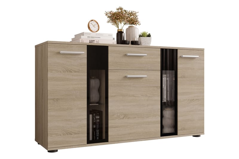 Byrå Salsa 140x40x80 cm - Beige/Grå - Förvaring - Förvaringsmöbler - Byrå