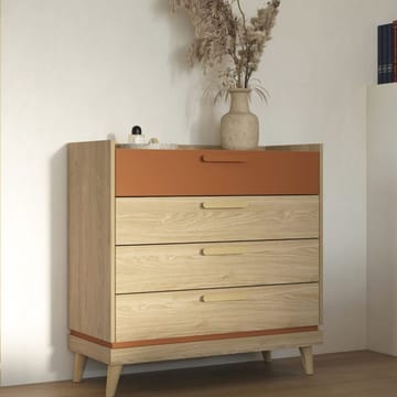 Byrå Scandi med 4 lådor - Oljerad Ek - Förvaring - Förvaringsmöbler - Byrå