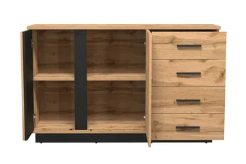 Byrå - Svart|Ek - Förvaring - Förvaringsmöbler - Byrå