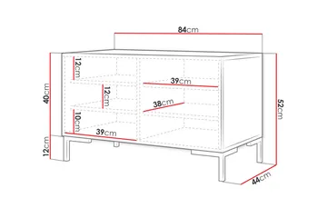 Byrå - Svart|Natur - Förvaring - Förvaringsmöbler - Byrå