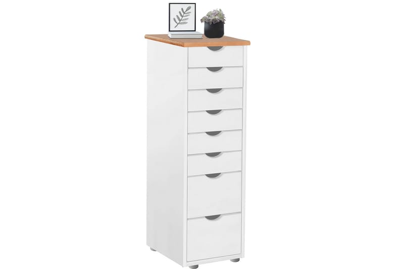 Byrå Tangen 39x34 cm 8 Lådor - Vit - Förvaring - Förvaringsmöbler - Byr�å