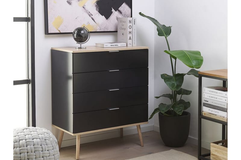 Byrå Ticaboo 79 cm - Svart - Förvaring - Förvaringsmöbler - Byrå