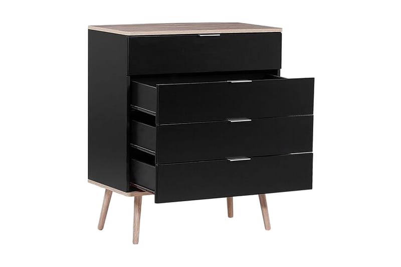 Byrå Ticaboo 79 cm - Svart - Förvaring - Förvaringsmöbler - Byrå
