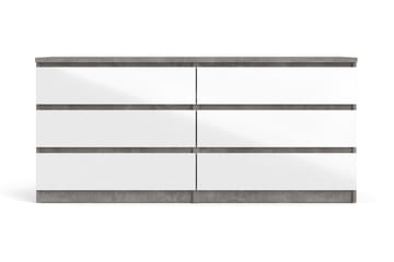 Byrå Ummaham 50x154 cm - Vit|Grå - Förvaring - Förvaringsmöbler - Byrå