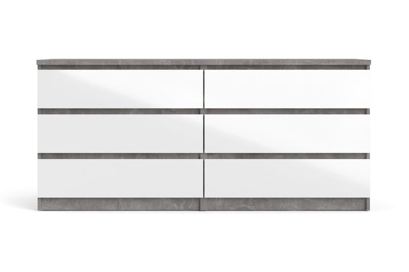 Byrå Ummaham 50x154 cm - Vit|Grå - Förvaring - Förvaringsmöbler - Byrå