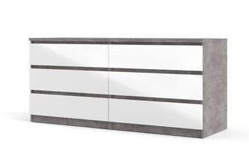 Byrå Ummaham 50x154 cm - Vit|Grå - Förvaring - Förvaringsmöbler - Byrå