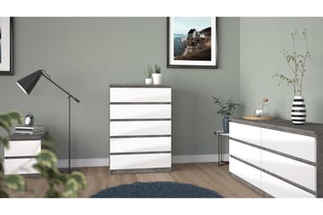 Byrå Ummaham 50x154 cm - Vit|Grå - Förvaring - Förvaringsmöbler - Byrå