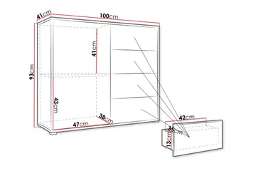 Byrå - Vit - Förvaring - Förvaringsmöbler - Byrå