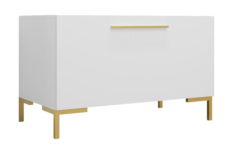 Byrå - Vit|Guld - Förvaring - Förvaringsmöbler - Byrå