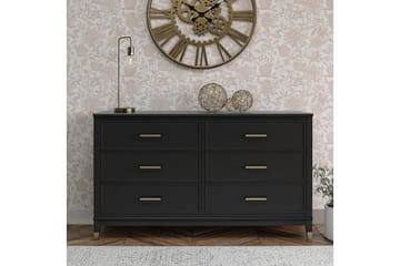 Byrå Westerleigh 144x41 cm Svart/Guld - CosmoLiving - Förvaring - Förvaringsmöbler - Byrå