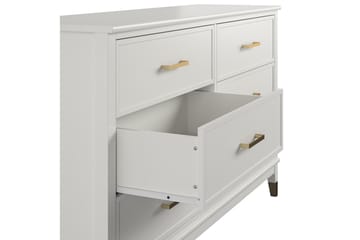 Byrå Westerleigh 144x41 cm Vit - CosmoLiving - Förvaring - Förvaringsmöbler - Byrå