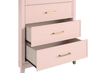 Byrå Westerleigh med 4 lådor - Rosa - Förvaring - Förvaringsmöbler - Byrå
