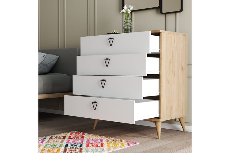 Byrå Zakkum 80x90,8 cm - Brun - Förvaring - Förvaringsmöbler - Byrå