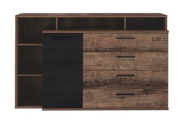 Byrå Pitchcombe 153 cm - Brun|Svart - Förvaring - Förvaringsmöbler - Byrå