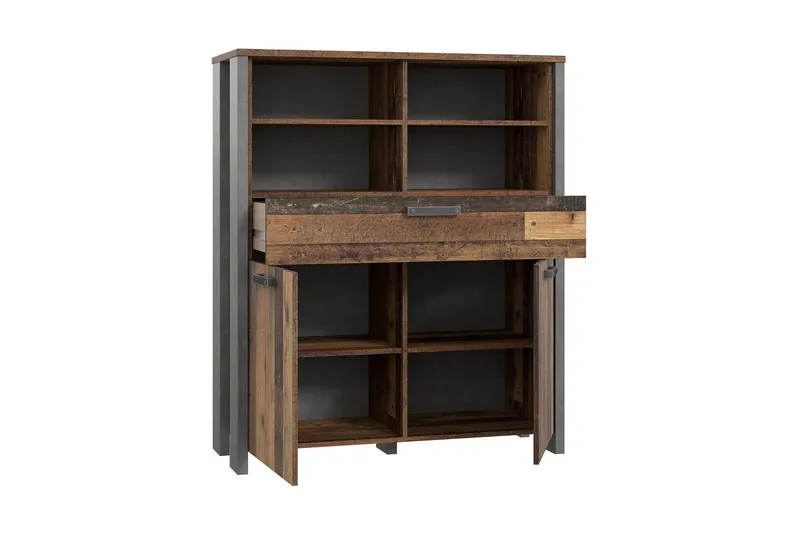 Cadle Byrå 107 cm - Brun/Grå - Förvaring - Förvaringsmöbler - Byrå