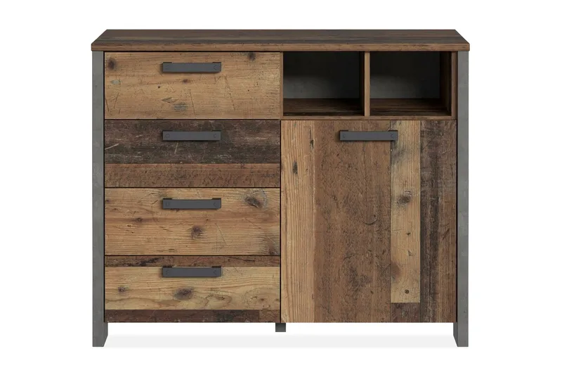 Cadle Byrå 107 cm - Brun/Grå - Förvaring - Förvaringsmöbler - Byrå