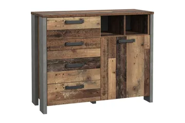 Cadle Byrå 107 cm - Brun/Grå - Förvaring - Förvaringsmöbler - Byrå