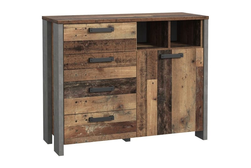 Cadle Byrå 107 cm - Brun/Grå - Förvaring - Förvaringsmöbler - Byrå