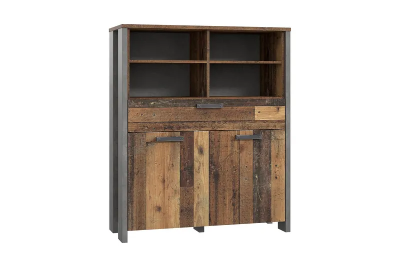 Cadle Byrå 107 cm - Brun/Grå - Förvaring - Förvaringsmöbler - Byrå