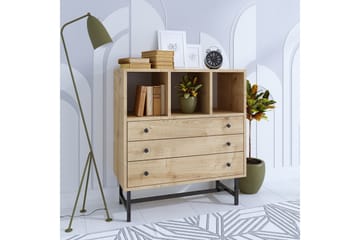 Byrå Carla 80x40 cm Brun - Hanah Home - Förvaring - Förvaringsmöbler - Byrå - Hallbyrå
