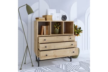 Byrå Carla 80x40 cm Brun - Hanah Home - Förvaring - Förvaringsmöbler - Byrå - Hallbyrå