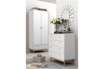 Byrå Cassie Vit/Vit - Vit/Vit - Förvaring - Förvaringsmöbler - Byrå