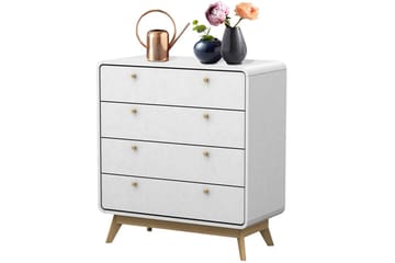 Byrå Cassie Vit/Vit - Vit/Vit - Förvaring - Förvaringsmöbler - Byrå