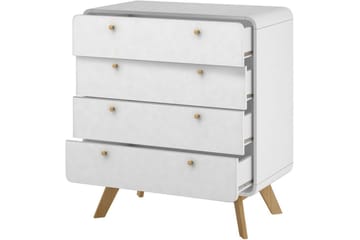 Byrå Cassie Vit/Vit - Vit/Vit - Förvaring - Förvaringsmöbler - Byrå