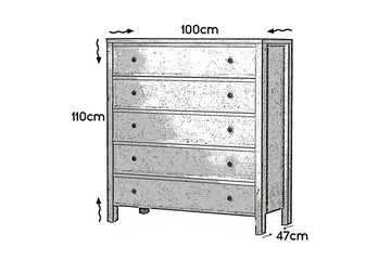 Comfortale Byrå - Vit - Förvaring - Förvaringsmöbler - Byrå