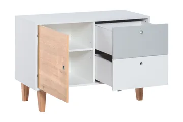 Concept Byrå Vit/Grå/Gul - VOX - Förvaring - Förvaringsmöbler - Byrå