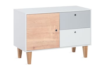 Concept Byrå Vit/Grå/Natur - VOX - Förvaring - Förvaringsmöbler - Byrå