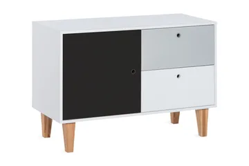 Concept Byrå Vit/Grå/Svart - VOX - Förvaring - Förvaringsmöbler - Byrå