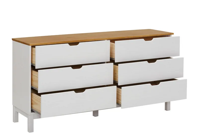 Crotone Byrå 150x39 cm - Vit - Förvaring - Förvaringsmöbler - Byrå