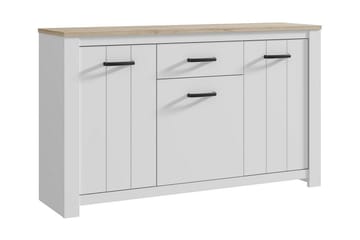 Crumpton Byrå 161 cm - Vit/Brun - Förvaring - Förvaringsmöbler - Byrå