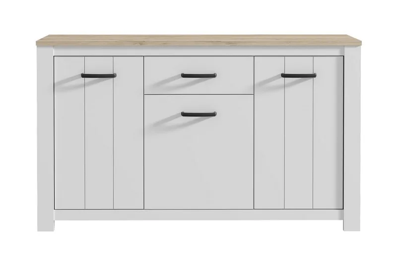 Crumpton Byrå 161 cm - Vit/Brun - Förvaring - Förvaringsmöbler - Byrå
