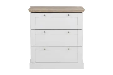 Dareia Byrå 75 cm - Vit/Brun - Förvaring - Förvaringsmöbler - Byrå