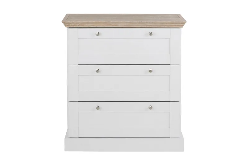 Dareia Byrå 75 cm - Vit/Brun - Förvaring - Förvaringsmöbler - Byrå