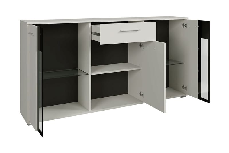Deardorf Komoda + LED 140 cm - Trä|natur|Blå LED - Förvaring - Förvaringsmöbler - Byrå