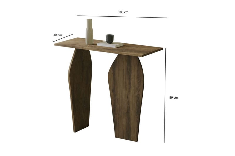 Decorotika Byrå 100 cm - Valnöt - Möbler - Bord & matgrupp - Avlastningsbord & sidobord - Konsolbord & hallbord