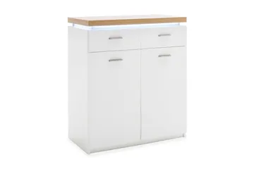 Degaust Byrå 85 cm - Vit/Ek - Förvaring - Förvaringsmöbler - Byrå